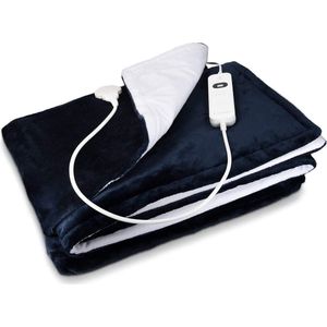 StayPowered XXL Elektrische deken - warmtedeken voor 2 personen - Energiezuinig - 3 standen en timer - 180 x 130cm - fluweelzacht - wasbaar - elektrische bovendeken
