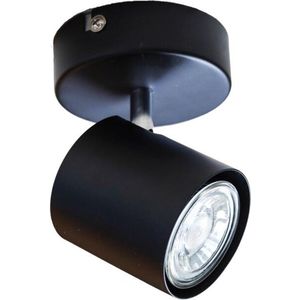 Prolight Prato Opbouwspot - 1 Lichtpunt - Industriële Lamp - Richtbaar  - Zwart
