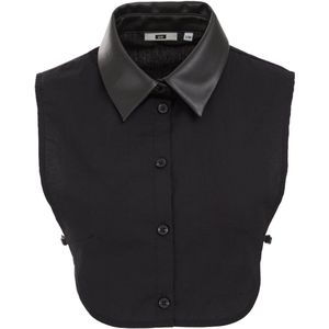 WE Fashion Dames kraag met imitatieleer