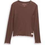 Tom Tailor - Basic - Longsleeve - Zacht Geribd Katoen - Lange Mouwen