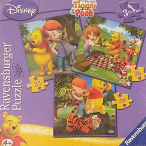 Winnie the Pooh & Friends Puzzle - 3 puzzle's in 1 - Ravensburger - Nr. 09-399