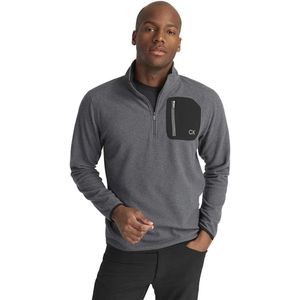 Calvin Klein Golf Planet Fleece Met Halve Rits Grijs XL Man