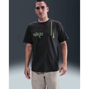 Nike - NSW Tee M90 Swoosh Sport - Sport T-shirt - Antraciet - Korte Mouw