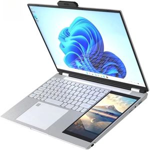 Laptop 15.6” + 7” Dubbele Touchscreen – Intel N100 – 16GB RAM – 512GB SSD – Windows 11 Pro – Inclusief Stylus Pen