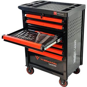 WIDMANN [WM-C2-6RE] COMPACT TWEE TROLLOY - 6 Lades - RED-