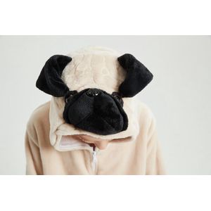 Sharpei Dog Mopshond Hond onesie maat S - Dieren – Verkleedkleren - kinderen - jongens - meisjes - Huispak - Carnaval
