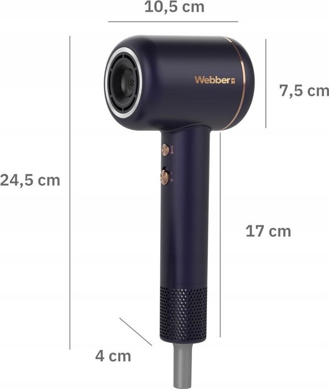 Fluisterstille Haardroger - 3-in-1 - Koude Luchtfunctie - Anti-Statisch Systeem