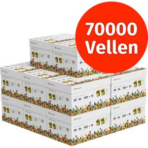 Infowerk Printerpapier kopieerpapier 70000 vellen 140 x 500 A4 80g A4 80g premium wit testwinnaar PEFC