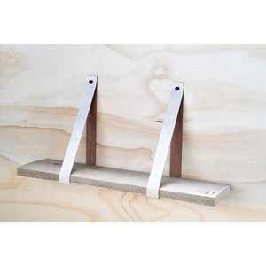 Leren Plankdrager krijt DE LUXE - 90x4 cm