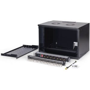 Digitus - SOHO PRO - Wandbehuizing - Zwart - 7U - 19 inch