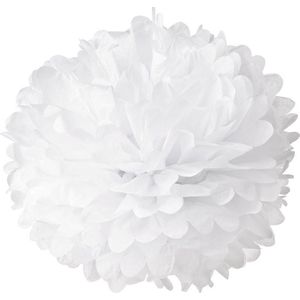 5 x Witte PomPom 35 cm