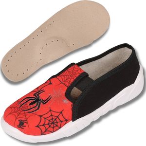 Rood-Zwarte Jongens Sneakers/Pantoffels Adaś Spider ZETPOL