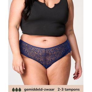 Moodies menstruatie ondergoed - Hipster Lace - gemiddeld kruisje - maat XL - Navy