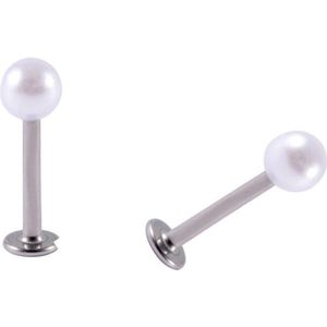 Helixpiercing tragus piercing parel 6mm chirurgisch staal volwassenen dames