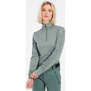 Protest Prthey – Skipully Dames – Lange mouwen – 1/4 rits – Evergreen