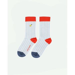 Sticky Lemon - socks - stripes - zissou blue