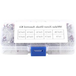 Allecto plus - Zener Diode Assortiment Elektronische Kit - 200 stuks - Opbergdoos