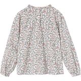 Vertbaudet Blouse met hoge kraag met bloemenprint meisjes