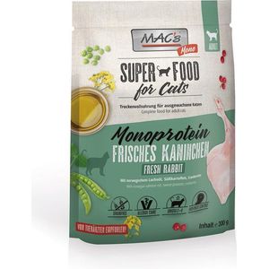 MAC’s Superfood Kattenvoer - Mono Proteïne Konijn - 300g - Kattenbrokken