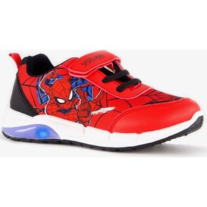 Spider-Man jongens sneakers rood met lichtjes - Maat 32