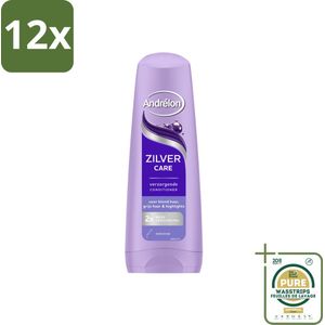 Andrélon – Conditioner – Zilver Care – 200 ml - Voordeelverpakking - 12 stuks - Gehighlight haar - Keratine conditioner