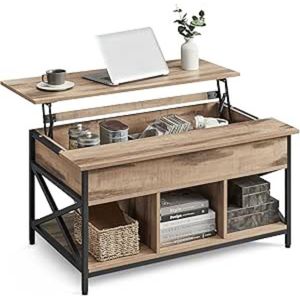 Luxe Salontafel – Met Lade & Opbergruimte – Bijzettafel Industrieel – Woonkamer – Hoogwaardig Hout – Bijzettafel – Klassiek Design