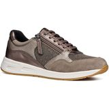 Geox - Bulmya - Dames Sneakers - Marineblauw - Lederlook en Stof