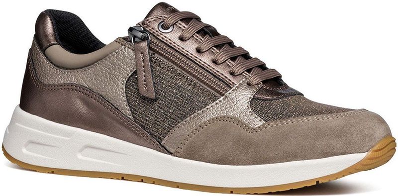 Geox - Bulmya - Dames Sneakers - Marineblauw - Lederlook en Stof