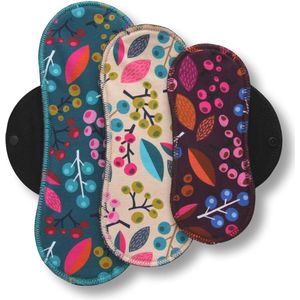 Racman - probeerset wasbaar maandverband - set 3 stuks - biologische katoen - zero waste - geen irritatie meer