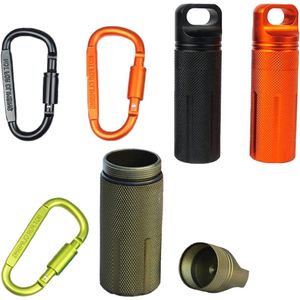 Waterdichte pillendoos - mini-pillendoos - 3 stuks - aluminium