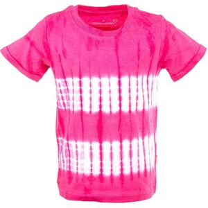 Stones and Bones t-shirt meisjes - roze - Tie dye - maat 116