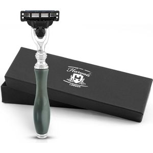 Haryali London 3 Edge Shaving Razor for Men and Women - Ergonomic Body & Face Razor - Elegant Men’s Razor for Shaving - Reusable Razor - Grey