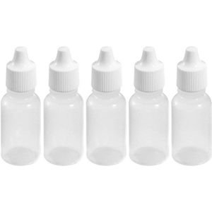 Inovra - Innovatieve - Flexibele druppelflesjes voor oogliquid - 50 stuks - Lip vastgeschroefd - Dropper ampullen