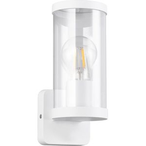 LED Tuinverlichting - Buitenlamp - Wandlamp - Torna Tino - E27 Fitting - Spatwaterdicht IP44 - Mat Wit - Aluminium