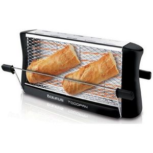 Broodrooster met 2 sleuven 700w zwart - taurus - todopan