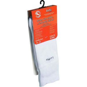 Lucro - DIabetes sokken wit Unisex - maat 43-44