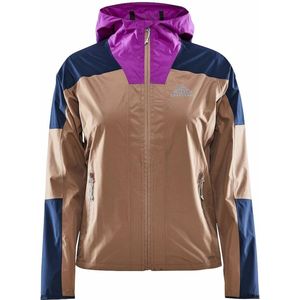 Craft - PRO Trail Hydro Jacket - Hardloopjas - Blauw/Bruin - Dames
