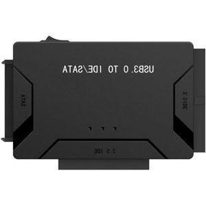 CSGoods - IDE SATA naar USB 3.0 adapter voor 2.5"" en 3.5"" harde schijven - Ondersteuning 2TB - Dataoverdracht 12V 2A
