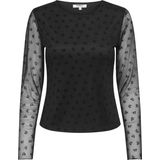 Onlsiena - Top - Lange Mouwen - O-hals - Regular Fit - Mesh Details