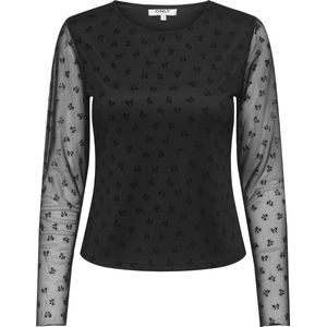 Onlsiena - Top - Lange Mouwen - O-hals - Regular Fit - Mesh Details