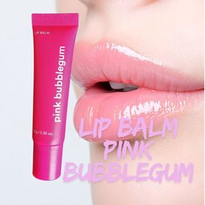 Lip Balm - 1 + 1 Gratis - Pink BubbleGum - 10 Gram - Lippen Balsem - Hydrateert Lippen - BubbleGum Smaak