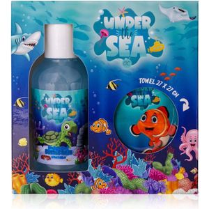Accentra Badset UNDER THE SEA in geschenkverpakking, incl. wasdoekje - Mooi Cadeau voor jongens