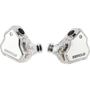 7HZ x Crinical Zero II - In-Ear Monitors - IEM - Met Microfoon - Audiofiele Oordoppen - Muziek & Gaming Oortjes - Verwisselbare Kabel - Ergonomisch Design - 10mm Dynamische Driver - Zilver
