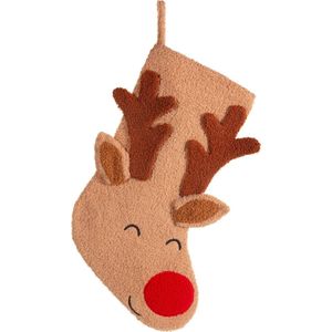 Rudolf Rendier Christmas Stocking met rode neus van Sass & Belle