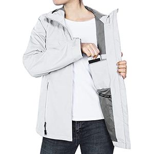 Waterdichte Dames Regenjas met Capuchon - Ademend en Lichtgewicht Outdoorjack voor Herfst, Fietsen, en Wandelen