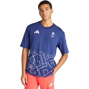 adidas Sportswear BOA AOP Riders T-shirt - Heren - Blauw