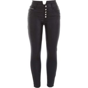 Dilena fashion Leder broek hoge speelse taille