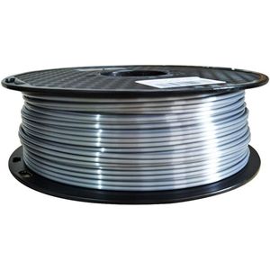 Zijde Zilver PLA Filament 2.85mm 1KG 2.2LBS - Glanzende Zijdeachtige PLA - 3D Printer Filament - Hoogwaardige 3D Printing Materiaal