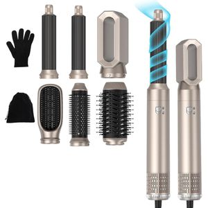 DailySupplies® Luxe Ronde Volumeborstel Opzetstuk - Multistyler - Haarstyler föhn - Diffuser voor Krullen - Goud