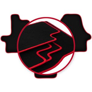CARLUX-RED automatten voor: Citroen Jumper II bestelbus (2006-2014)